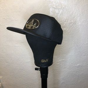 Black Mesh SnapBack Hat